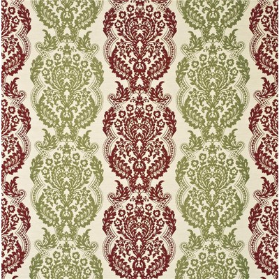 Mulberry Home Tyg Staveley Damask Ruby/Olive