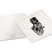 Cards by Jojo Kort Hello Zebra