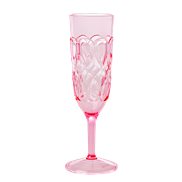 Rice Champagneglas Swirly Pink