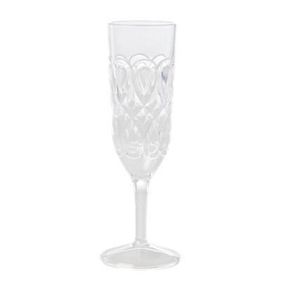 Rice Champagneglas Swirly Clear