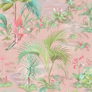 PiP Studio Tapet Palm Scene Pink
