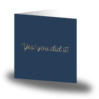 Cards by Jojo Kort Yes you did it!