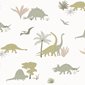 Hibou Home Tapet Dinosaurs Jurassic Grey/Olive