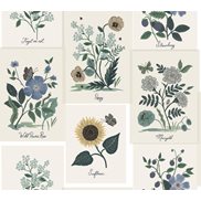 Rifle paper co Tapet Botanical Prints White/Blue