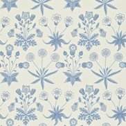 William Morris & Co Tapet Daisy Blue/Ivory