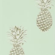 Sanderson Tapet Pineapple Royale Porcelain/Sepia