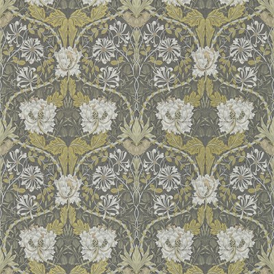 William Morris & Co Tapet Honeysuckle & Tulip Charcoal/Gold