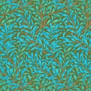 William Morris & Co Tapet Willow Bough Olive/Turquoise