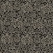 William Morris & Co Tyg Cown Imperial Black/Linen