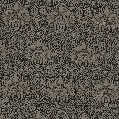 William Morris & Co Tyg Cown Imperial Black/Linen
