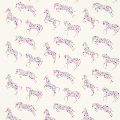 Sanderson Tyg Pretty Ponies Pink/Sky