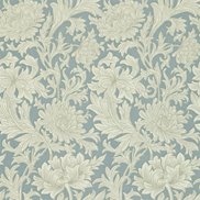 William Morris & Co Tapet Chrysanthemum Toile China Blue/Cream