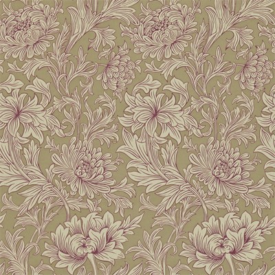 William Morris & Co Tapet Chrysanthemum Toile Grape/Bronze