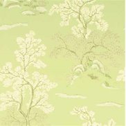 GP & J Baker Tapet Oriental Tree Soft Green