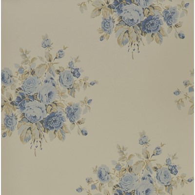 Ralph Lauren Tapet Wainscott Floral Vintage Blue